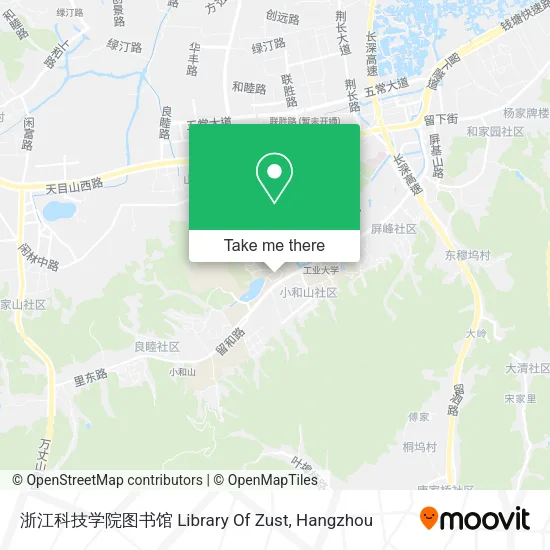 浙江科技学院图书馆 Library Of Zust map