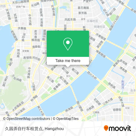 久园弄自行车租赁点 map