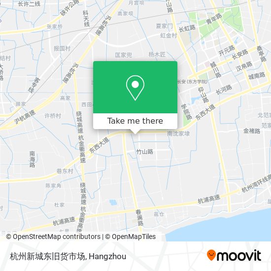 杭州新城东旧货市场 map