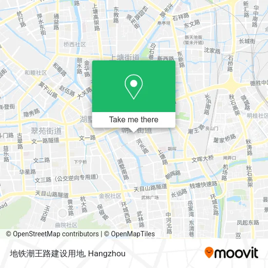 地铁潮王路建设用地 map