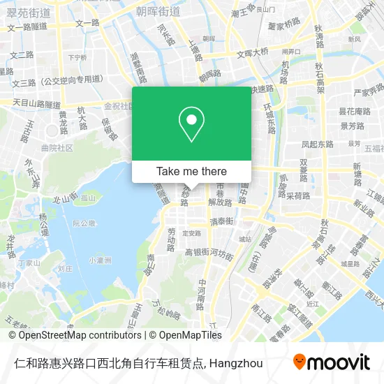 仁和路惠兴路口西北角自行车租赁点 map