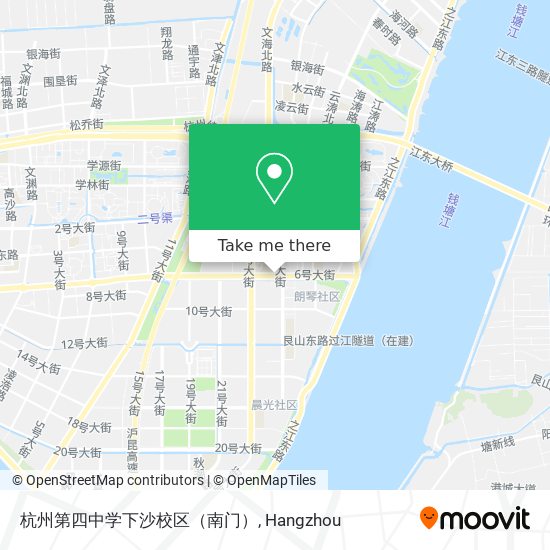 杭州第四中学下沙校区（南门） map