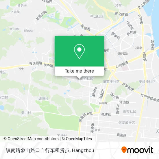 镇南路象山路口自行车租赁点 map