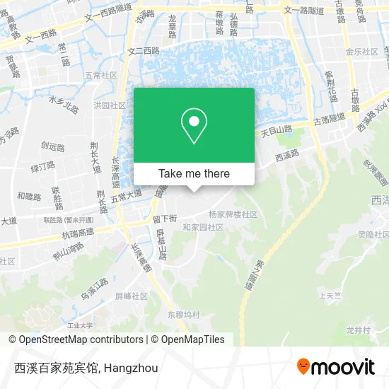 西溪百家苑宾馆 map