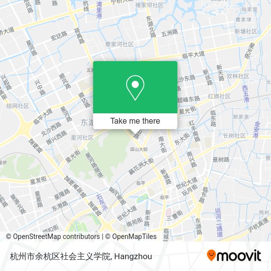 杭州市余杭区社会主义学院 map
