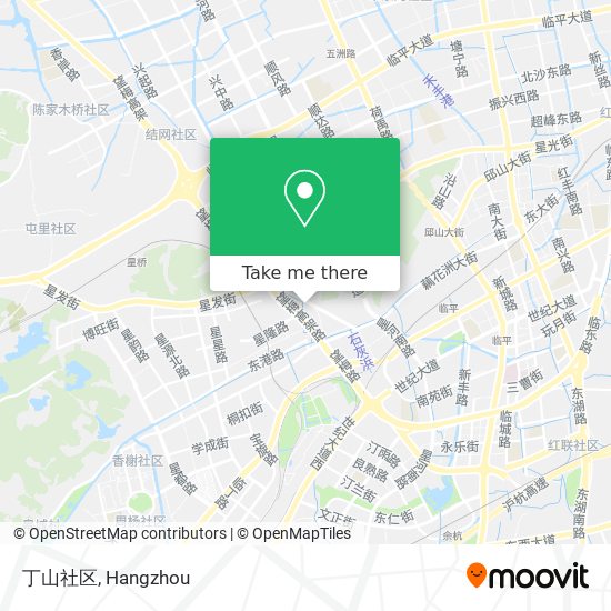 丁山社区 map
