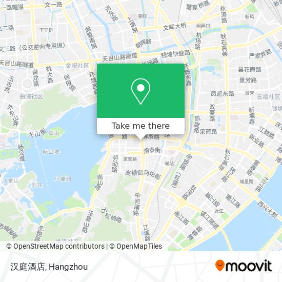 汉庭酒店 map