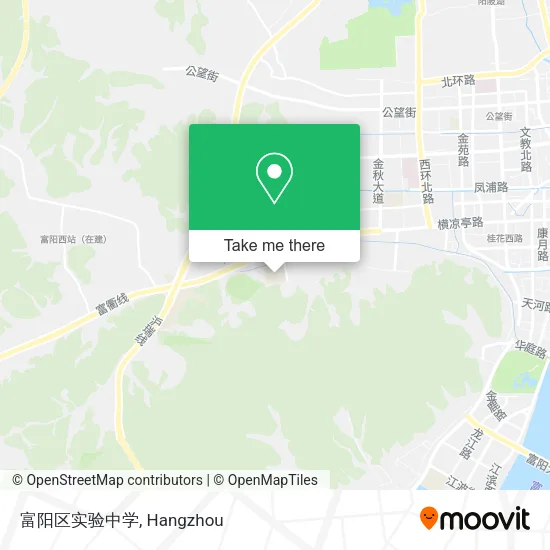 富阳区实验中学 map