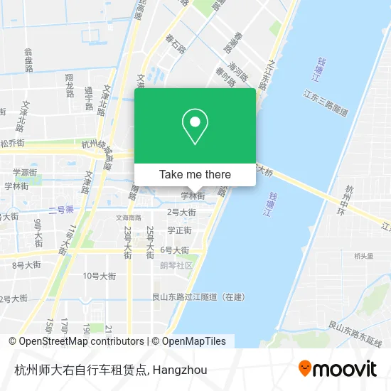 杭州师大右自行车租赁点 map