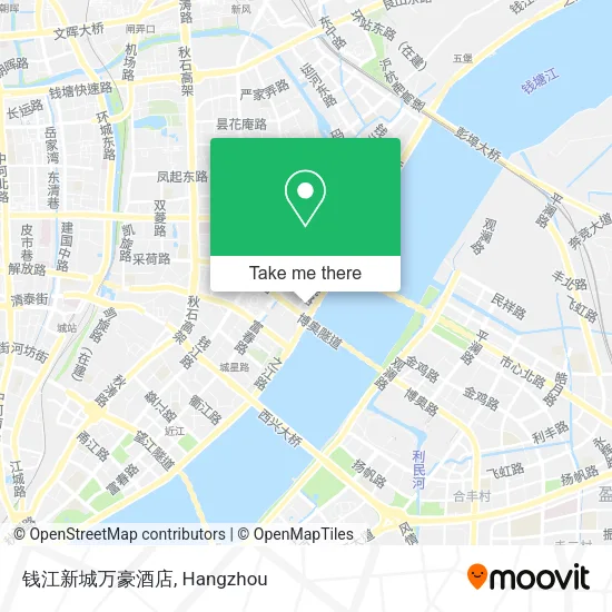 钱江新城万豪酒店 map