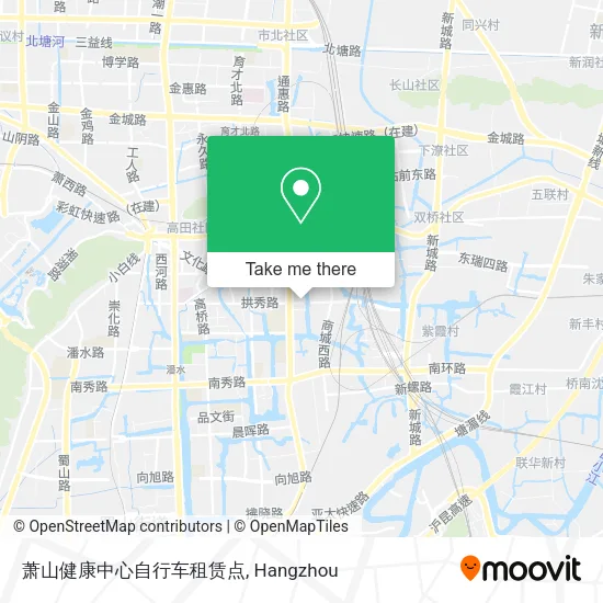 萧山健康中心自行车租赁点 map