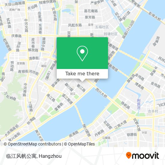 临江风帆公寓 map