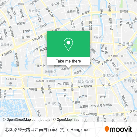 芯园路登云路口西南自行车租赁点 map