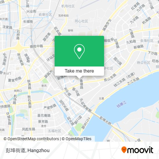 彭埠街道 map