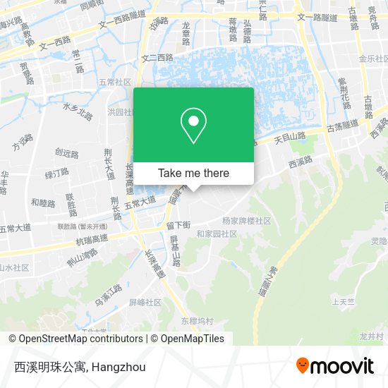 西溪明珠公寓 map