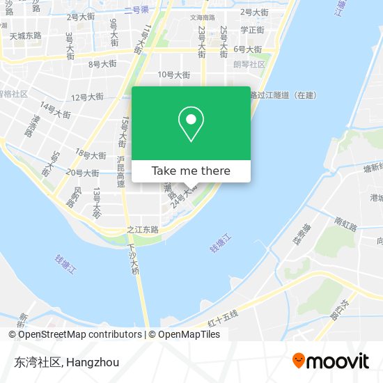 东湾社区 map