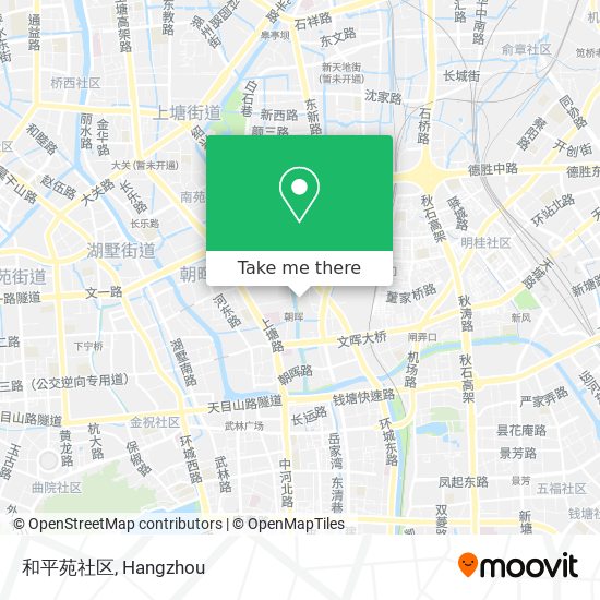 和平苑社区 map