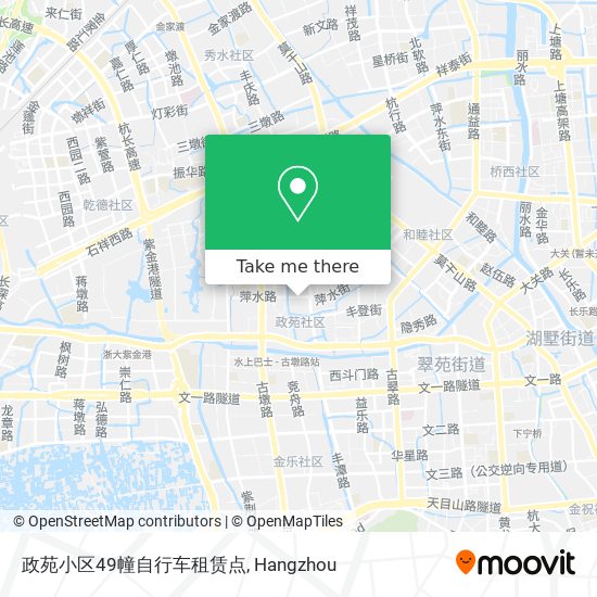 政苑小区49幢自行车租赁点 map