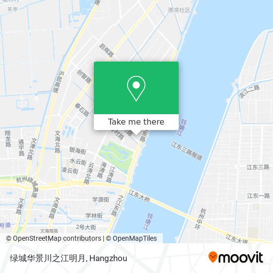 绿城华景川之江明月 map