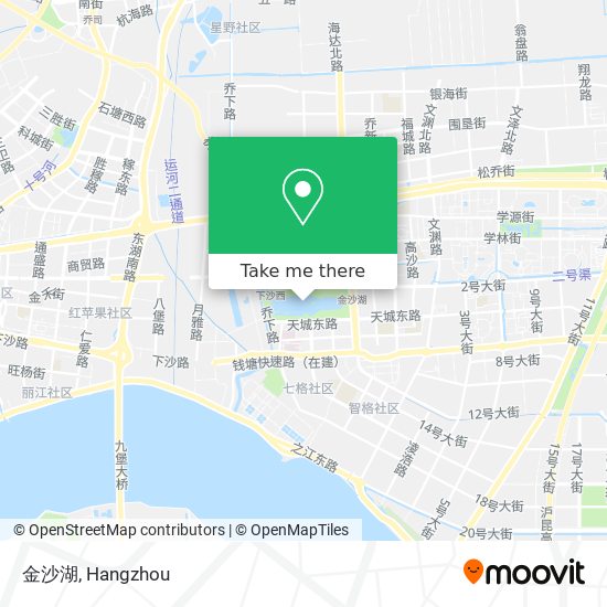 金沙湖 map