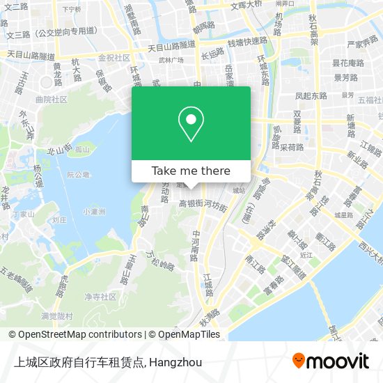 上城区政府自行车租赁点 map