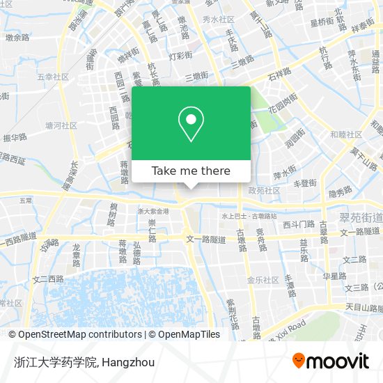 浙江大学药学院 map