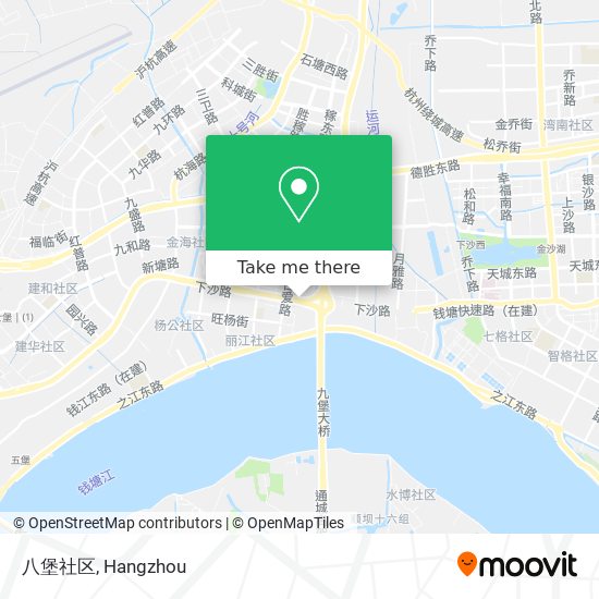 八堡社区 map