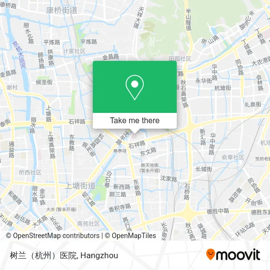树兰（杭州）医院 map