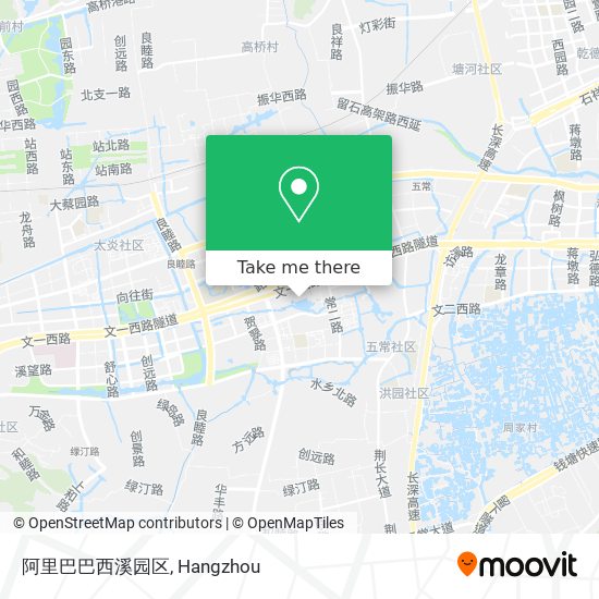 阿里巴巴西溪园区 map