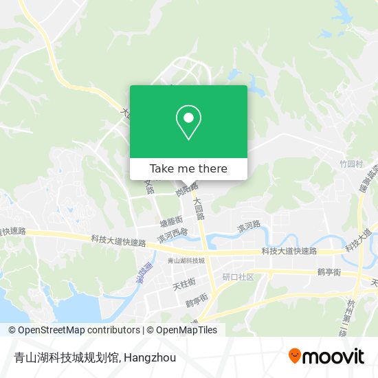 青山湖科技城规划馆 map