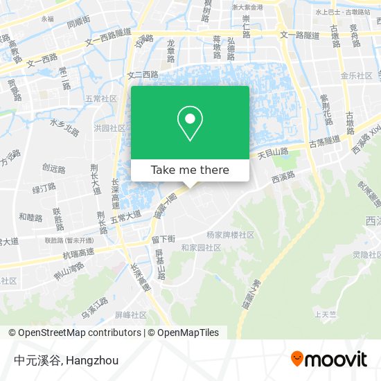 中元溪谷 map