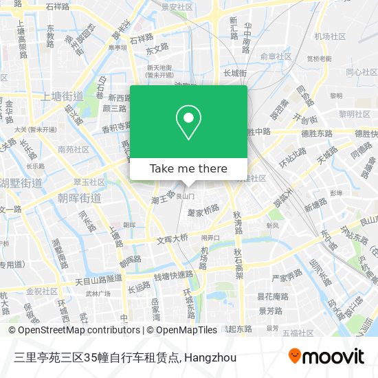 三里亭苑三区35幢自行车租赁点 map