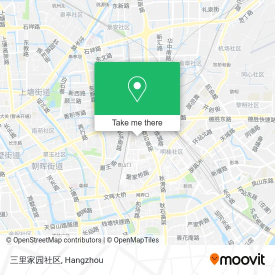 三里家园社区 map