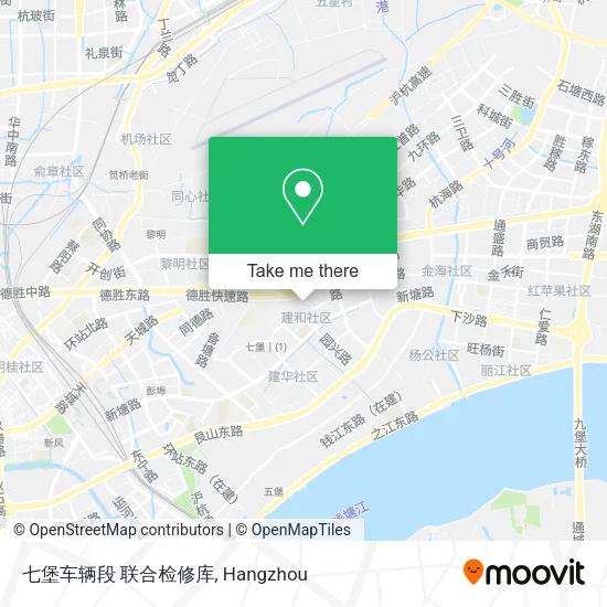 七堡车辆段 联合检修库 map