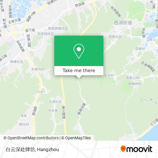 白云深处牌坊 map