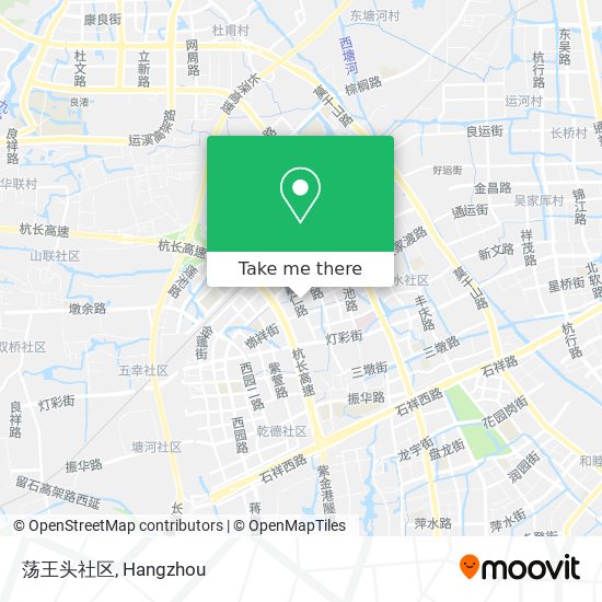 荡王头社区 map