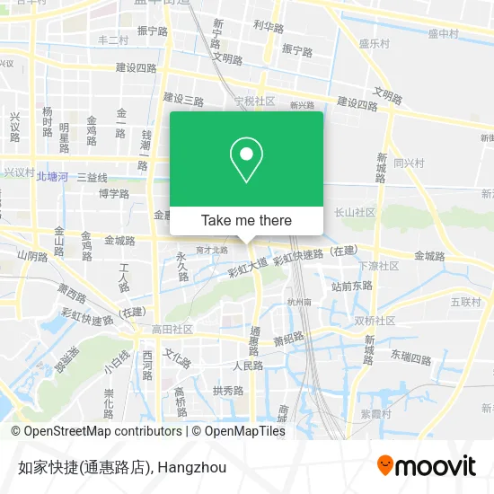 如家快捷(通惠路店) map