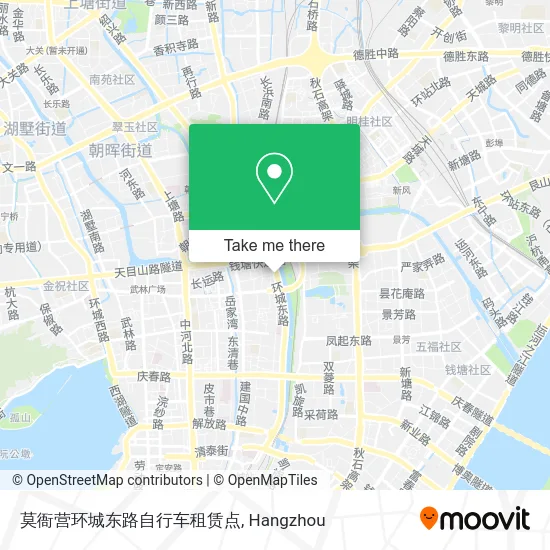 莫衙营环城东路自行车租赁点 map