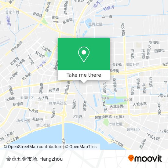 金茂五金市场 map