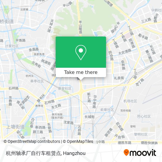 杭州轴承厂自行车租赁点 map