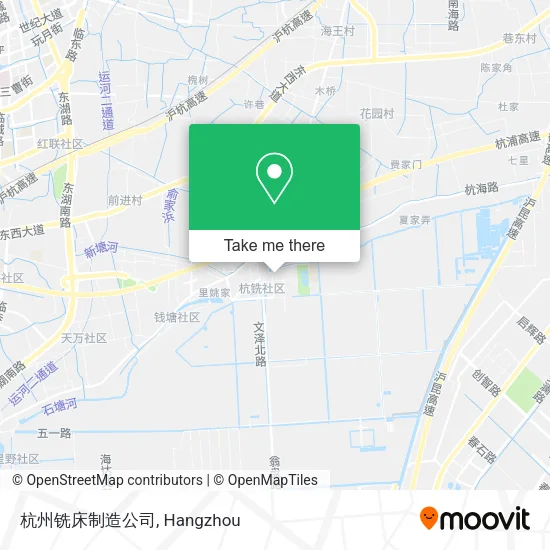 杭州铣床制造公司 map