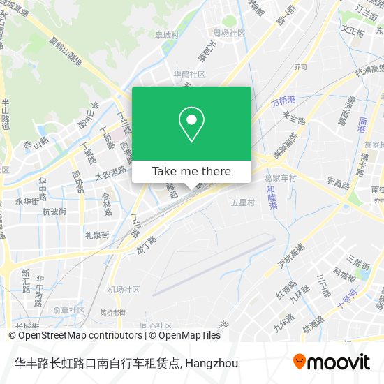 华丰路长虹路口南自行车租赁点 map