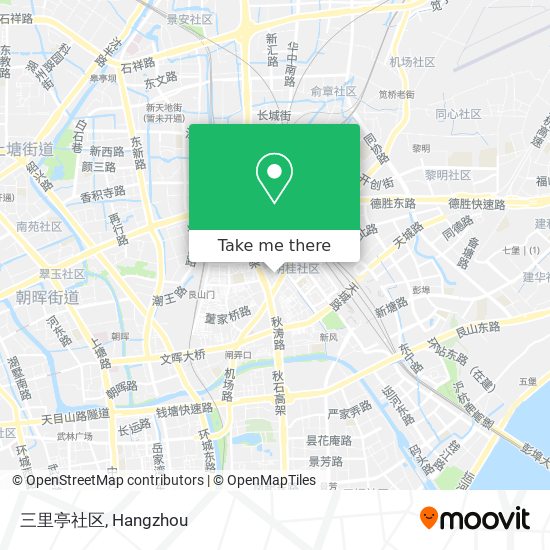 三里亭社区 map