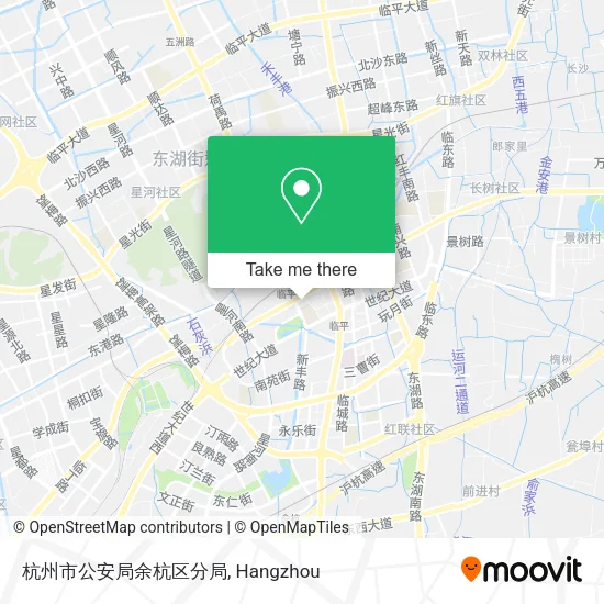 杭州市公安局余杭区分局 map