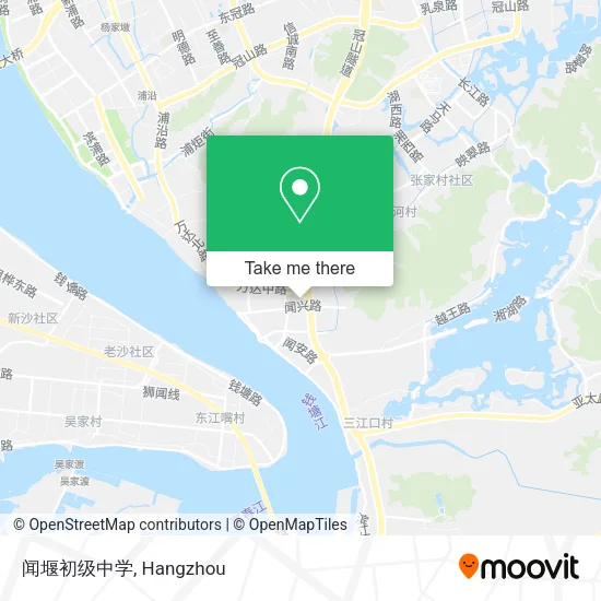 闻堰初级中学 map