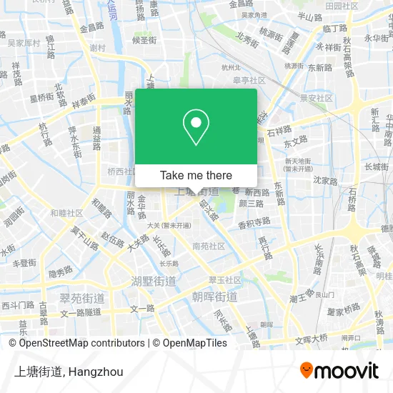 上塘街道 map