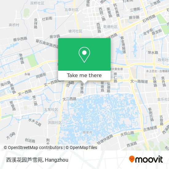 西溪花园芦雪苑 map