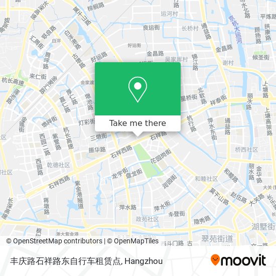 丰庆路石祥路东自行车租赁点 map