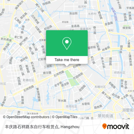 丰庆路石祥路东自行车租赁点 map