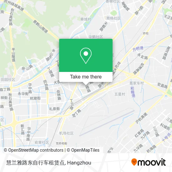 慧兰雅路东自行车租赁点 map